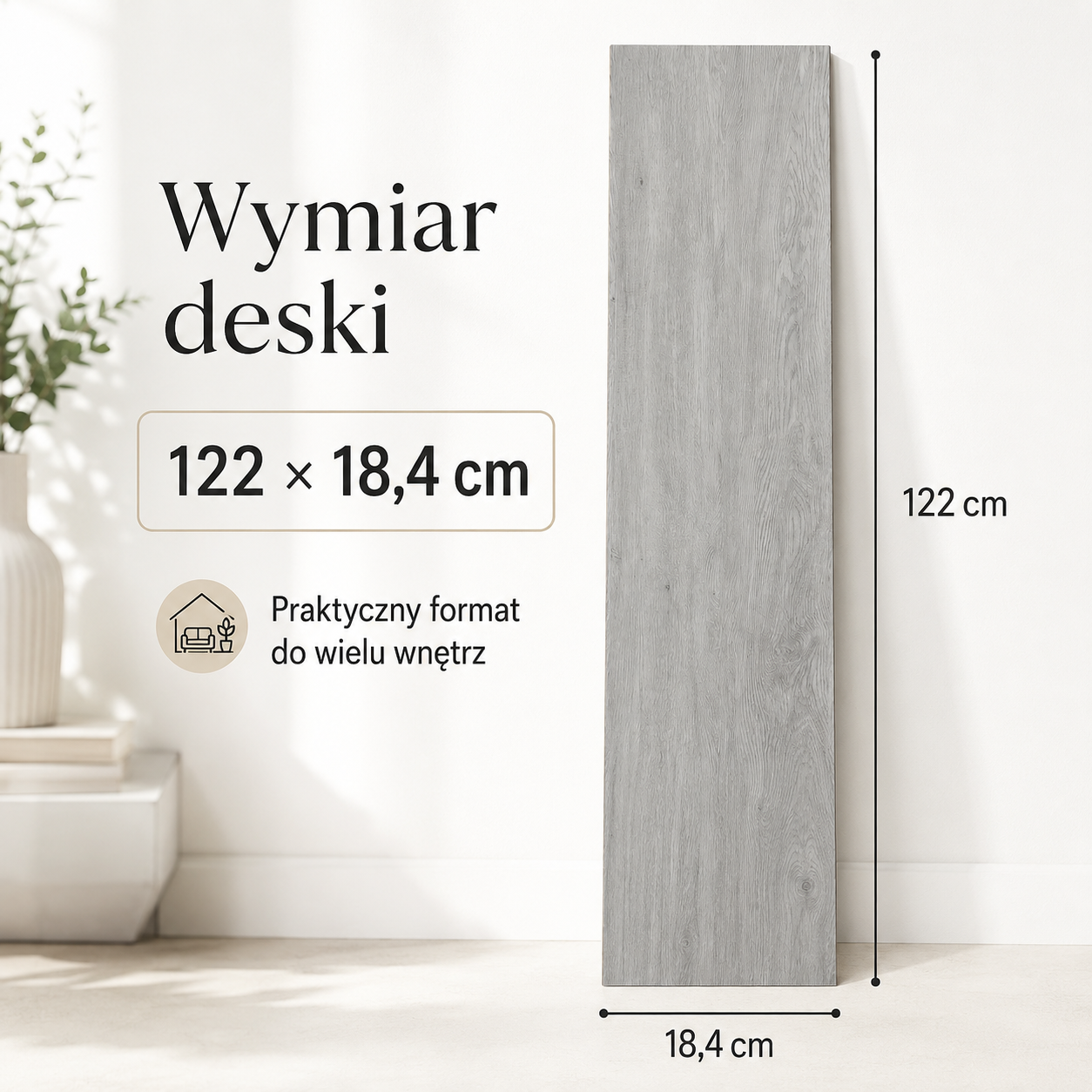 Panele Winylowe SPC - Jasne Szare z Podkładem 5mm na Klik na Podłogówkę AC5 - obrazek 11