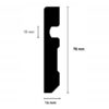 Listwa Przypodłogowa MDF - 78x14 mm - Biała Okleinowana FINISHLINE BLANC - obrazek 4